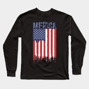 Independence Day usa   4 of July America flag Long Sleeve T-Shirt